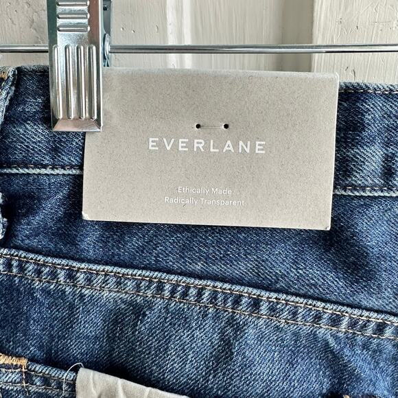 Everlane The 90s Cheeky Jean Straight Leg Ripped Knee NWT - Picture 9 of 11